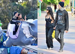 Kourtney Kardashian và bạn trai nắm tay tình cảm trong buổi đi chơi cùng các con