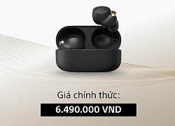 Tai nghe TWS WF-1000XM4 chuẩn Hi-Res đầu tiên của Sony có giá 6,5 triệu, quà tặng 1,2 triệu