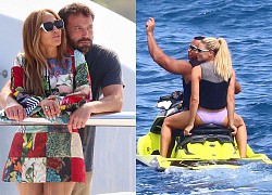 Bồ cũ lái môtô nước đến cạnh du thuyền của Jennifer Lopez và Ben Affleck