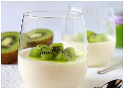 Công thức làm pudding kem tươi sốt kiwi