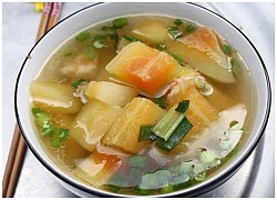 Đu đủ nấu tôm ngọt nước ngon canh