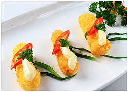 Khoai tây cuộn sốt mayonnaise chiên giòn ăn là thích