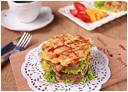 Làm Hamburger bò không cần lò nướng