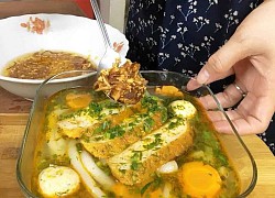 Cách làm bánh canh gõ gáo dừa với chả cá lăng thơm ngon, hấp dẫn