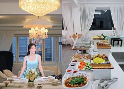 Lý Nhã Kỳ dạo này chăm khoe nhà quá, và đây là cách chị mở tiệc buffet tại bạch dinh bạc tỷ