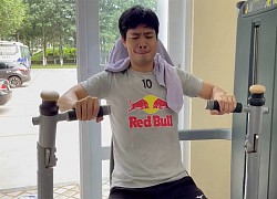 Công Phượng 'tấu hài' trong phòng gym