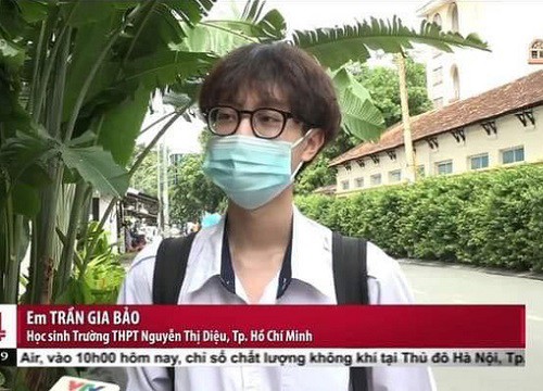 Nam sinh phỏng vấn VTV24 sau khi thi Văn, trả lời vài giây mà khiến hội nữ sinh đổ rần rần