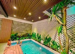 Nhà diện tích 50m2 vẫn có hồ bơi, vườn gác mái nhờ thiết kế tài tình