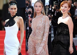 Thảm đỏ LHP Cannes 2021: Bella Hadid không còn "nhức mắt", bị thiên thần Victoria's Secret vòng 1 lép kẹp chặt chém