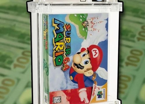 Băng điện tử Super Mario 64 nguyên seal được bán với giá kỷ lục 1,5 triệu USD