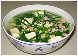 Cách nấu canh đậu hũ hẹ