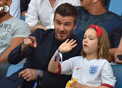 Chung kết Euro 2020: Nhóc Harper theo Beckham đi coi bóng, chiếm &quot;spotlight&quot; của siêu mẫu Kate Moss