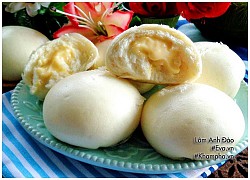 Học cách tự làm bánh bao phô mai sữa