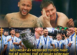 Neymar 'âu yếm' Messi trong đường hầm