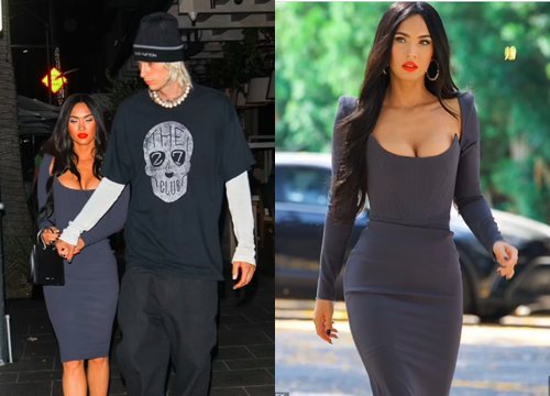 "Cô đào" Megan Fox khoe vòng 1 ngộp thở, dính như sam với trai trẻ kém tuổi