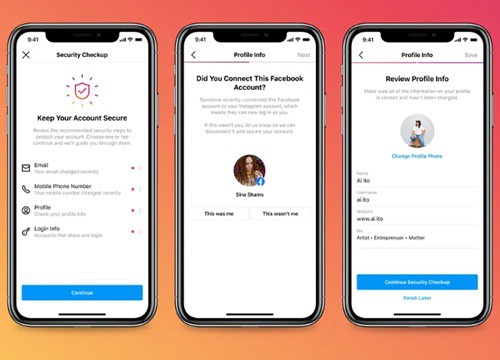 Instagram ra mắt tính năng bảo mật Security Checkup