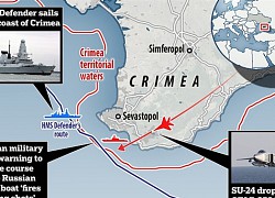 Nga cảnh báo đáp trả 'cứng rắn nhất' tàu Anh áp sát Crimea