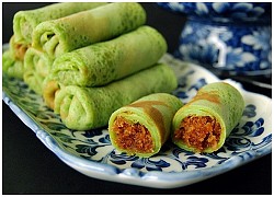 Cách làm bánh Kuih dadar lá dứa- món bánh crepe của người Đông Nam Á