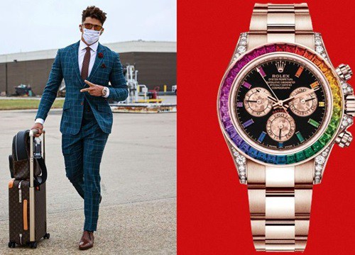 Ngôi sao bóng bầu dục dùng vòng Cartier, đồng hồ Rolex làm quà cưới