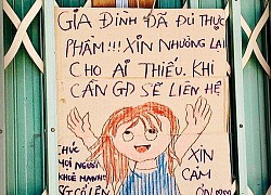 Tấm biển dễ thương treo trước cửa nhà dân ở Sài Gòn mùa dịch: 'Gia đình đã đủ thực phẩm, xin nhường lại cho ai thiếu'