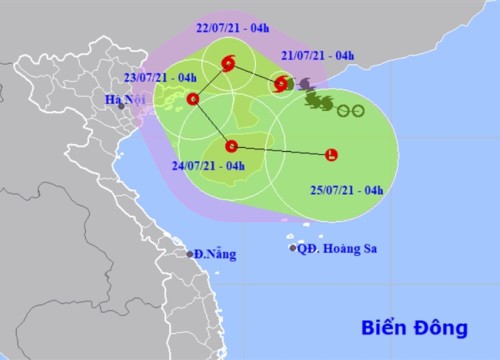 Bão số 3 tiến gần Quảng Ninh trước khi vòng ngược ra biển