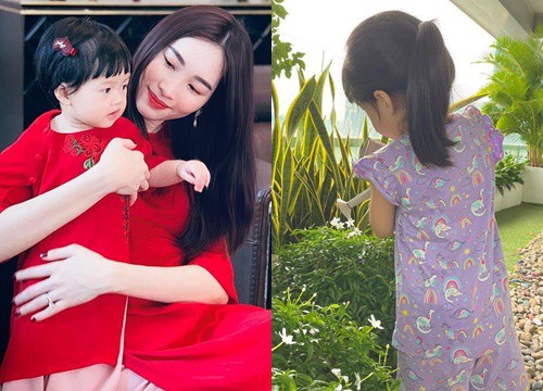 Con gái Đặng Thu Thảo lớn nhanh, đã xinh xắn còn chăm làm