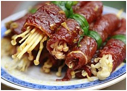 Công thức hướng dẫn làm bò cuộn nấm kim chi nướng ngon như nhà hàng