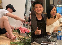 Huỳnh Anh tỉ mỉ cắm hoa tặng bạn gái hơn tuổi sau bị tố nợ 200 triệu
