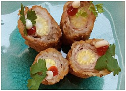 Thịt bò cuốn ngô non chiên xù đơn giản, lạ miệng