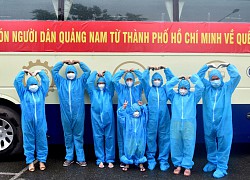 500 công dân Quảng Nam lên xe khách rời tâm dịch TPHCM trở về quê nhà