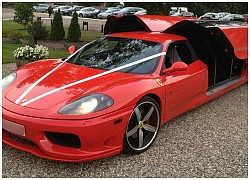 Chiếc Ferrari được tùy biến thành xe 8 chỗ ngồi