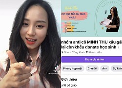 Cô giáo Vật lý Minh Thu bị lập group anti: &#8220;Vừa xấu gái lại còn khều donate học sinh&#8221;