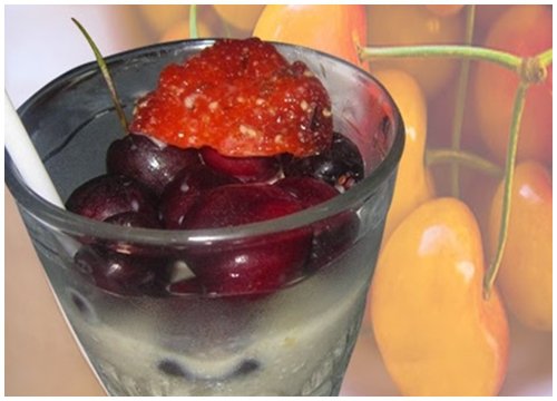 Công thức làm sinh tố trà sữa cherry