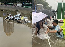 Những hình ảnh về đợt mưa lũ kinh hoàng "nghìn năm có một" ở Trung Quốc