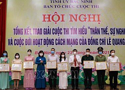 Trao giải cuộc thi tìm hiểu cuộc đời hoạt động cách mạng của đồng chí Lê Quang Đạo