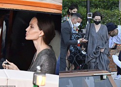 Angelina Jolie diện váy dài quét đất, sang chảnh dạo chơi ở Ý