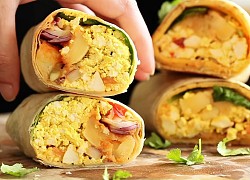 Cách làm bánh burrito rau củ chay phù hợp với người ăn kiêng