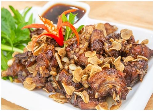 Ngan cháy tỏi - Món ngon phố cổ Hà Nội