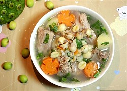 Cách nấu canh sườn hầm hạt sen tươi thơm ngon, bổ dưỡng