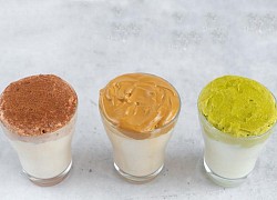 Cách pha bọt biển cà phê, matcha và milo đơn giản tại nhà