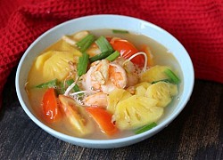 Canh chua tôm dứa thanh mát giải nhiệt ngày nắng