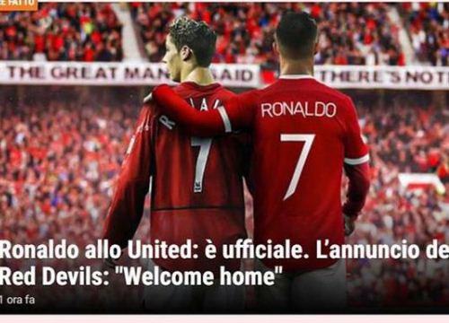 Ronaldo tái hợp Man United: Truyền thông thế giới 'việt vị', trang chủ 'Quỷ đỏ' sập nguồn