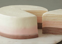 Cách làm bánh crepe ngàn lớp neapolitan 3 màu đơn giản, dễ làm