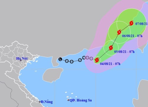 Hình thành bão Lupit trên Biển Đông