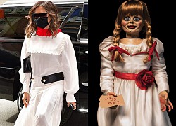 Xúng xính diện váy 46 triệu xuống phố, Victoria Beckham bị nhận nhầm thành... Annabelle di động vì 1 lý do