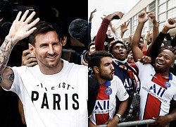 Cổ động viên PSG hô vang tên Messi ở sân bay