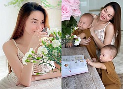 Hồ Ngọc Hà khoe ảnh sống ảo, than thở chuyện 2 con vào "phá đám"