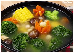 Canh rau củ ngũ sắc vừa ngon mắt vừa đã miệng