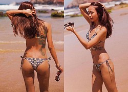 Hiếm lắm mới thấy Suboi diện bikini nhỏ xíu phô diễn body, nước da nâu căng bóng cùng vòng 3 nóng bỏng &#8220;mlem&#8221; quá đi!