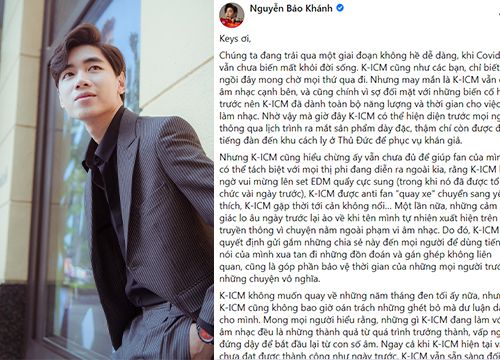 K-ICM bất ngờ lên tiếng: "Không muốn quay về những ngày tháng đen tối nữa"